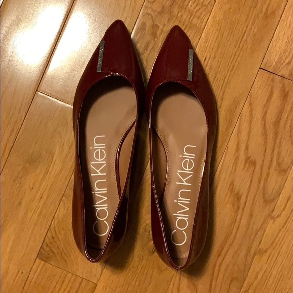 Calvin Klein Patent Leather Flats